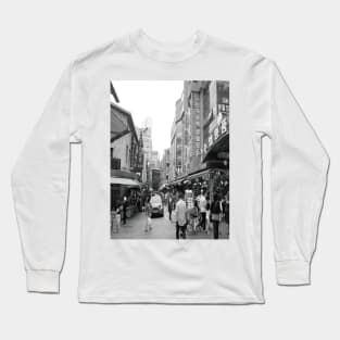 the market of Korean Busan Street, South Korea picture Long Sleeve T-Shirt